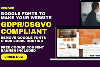 remove google fonts host locally for gdpr dsgvo compliance