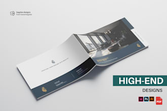 design the luxury catalogue, high end magazine or brochure, catalog