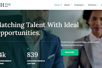 design healthcare staffing agency website, agency website, staffing website