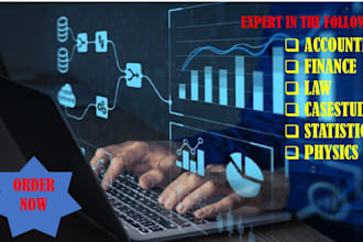 offer accounting, finance, physics, statistics, law