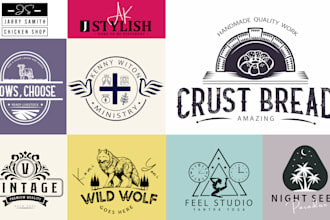 do minimalist, vintage, retro, company, hipster, timeless, business logo design
