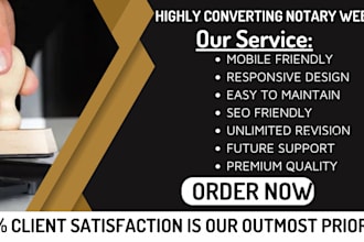 notary website notary wordpress notary landing page and lawyer website