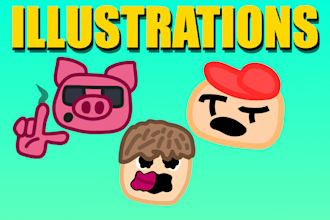 make stylized twitch emotes for you