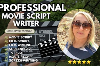 write you an amazing movie, short film or pilot script