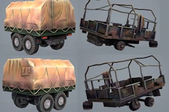 create 3d props for games