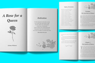do book formatting for fiction novels and short stories KDP