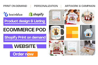 set up print on demand shopify teeinblue product personalizer, personalization