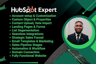 do hubspot crm set up landing page integration email automation website expert