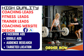 coaching leads coaching website personal trainer fitness leads landing page