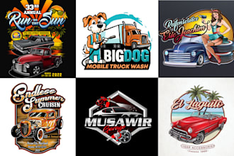 create a awesome racing car wash and professional automotive logo design