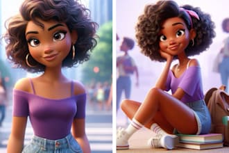 design 3d african american childrens book illustration 3d children storybook kdp