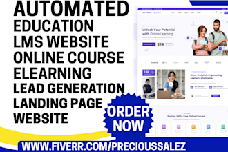 generate lms educational leads build lms education website online course website
