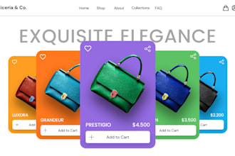 design a high end luxury shopify store for your brand, home decor website,