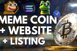 create your meme coin, website, and handle listing