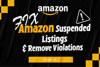 resolve amazon listings issues, account issues and amazon fba problems