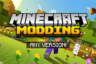 develop and port amazing custom minecraft fabric and forge mod for any version