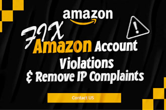 resolve amazon account violations and remove ip violations