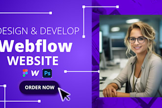 design and develop webflow website, convert figma to webflow, webflow expert