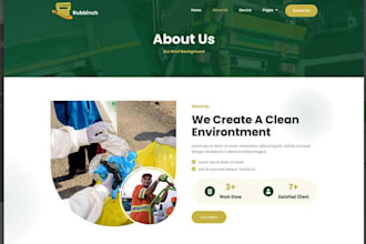 design junk removal website on wordpress and redesign your junk removal website