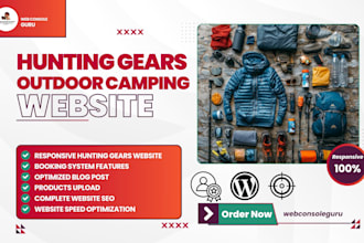 design hunting gears website archery outdoor camping hunting accessories website