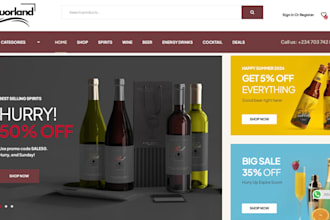 design wine shopify store liquor store wine dropshipping store wine website