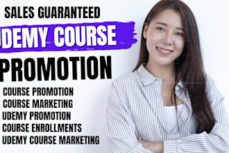 promote udemy online course, udemy course marketing, thinkific course promotion