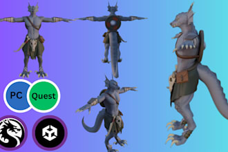 create high quality vrchat avatar 3d vtuber model furry nsfw avi charcter