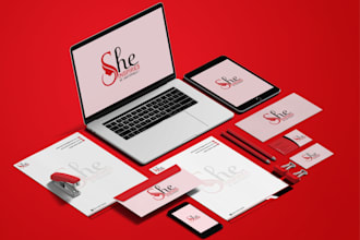 design corporate brand identity, branding kit brand style guide