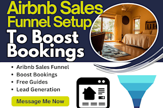 build converting airbnb sales funnel to boost bookings, airbnb host leads