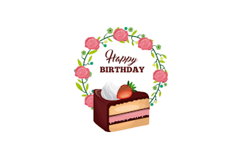make remarkable shiny birthday cake logo