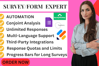 setup surveymonkey google forms typeform jotform qualtrics survey