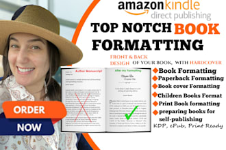 do book formatting, book interior layout design and typesetting, kdp formatting