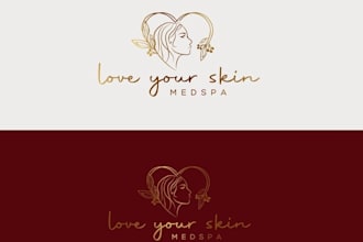 design boutique luxury med spa logo