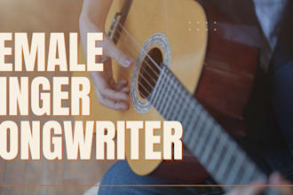 be your female singer, pop rock edm vocalist with killer melodies and lyrics