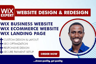 design your wix ecommerce website