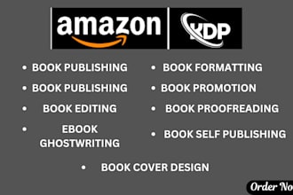 amazon kdp book publishing spanish ghostwriter book promotion book editing