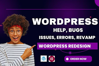 fix wordpress issues or problem fix wordpress bug fix wordpress errors in 1hr