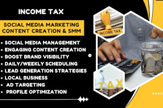 be your income tax social media marketer for lead generation