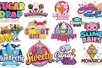 do ice cream, candy, chocolate, bakery, sweets, or food logo