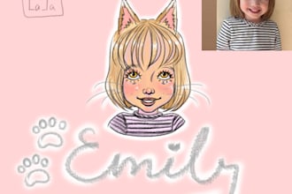 draw a stylized portrait