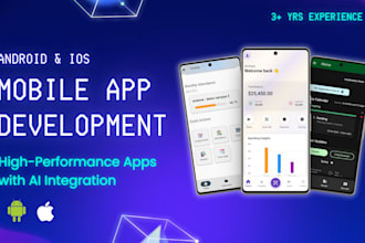 be flutter developer for android and ios app development