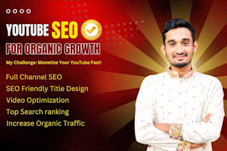be your youtube channel manager for organic SEO and video optimization