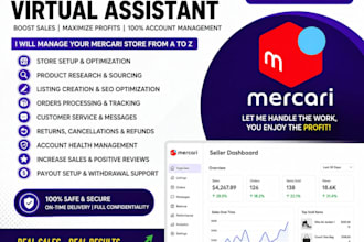 be your mercari virtual assistant for product listing, SEO and store management