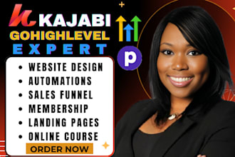kajabi website design sales funnel kajabi website landing page podia gohighlevel