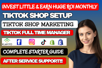 setup USA or UK tiktok shop dropshipping, tik tok affiliate, tiktok shop manager