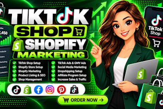setup tiktok shop for shopify marketing, boost shopify sale with tiktok shop ads