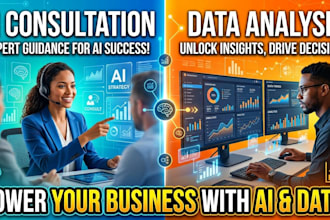 do full data analysis with report and  in person consults