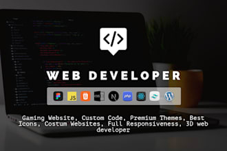 make websites of many types using modern technology like react, nextjs, etc