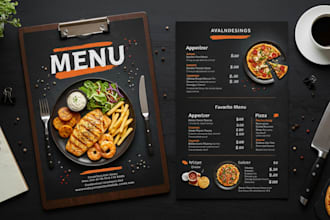 do restaurant menu design, food menu design pricing list, restaurant menu flyer