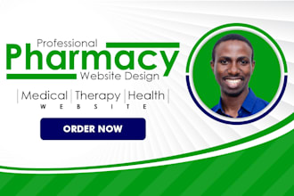 design a pharmacy store medical website with ecommerce functionality